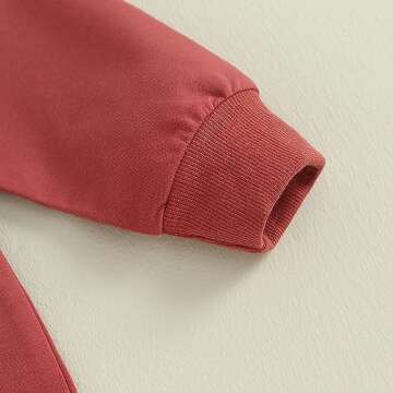 Infant Baby Girls Boys Christmas Outfits One Piece Long Sleeve Crew Neck Letter Sweatshirt Romper Playsuit Clothes