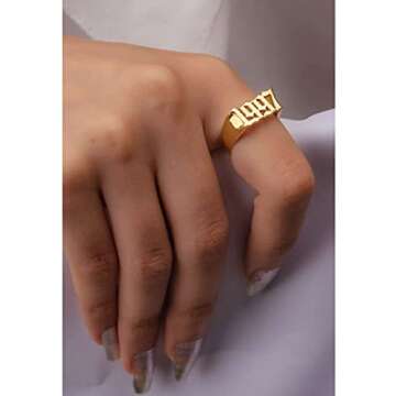 Custom Birth Year Rings for Women | Personalized Jewelry Gifts