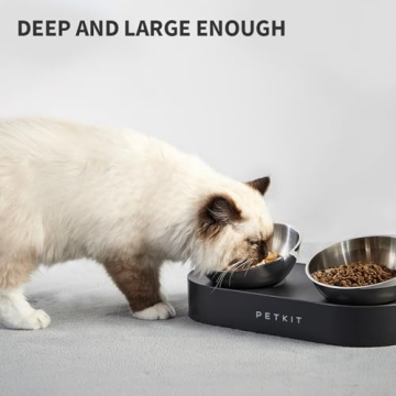 Elevated Pet Feeding Bowls by PetKit - Stainless Steel, Non-Slip