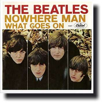 The Beatles Picture Sleeves: Nowhere Man, 1966 Rare USA Mono ORIGINAL NEW Old Store Stock 1st Pressing PS, Near MINT! Capitol Records 5587 (SIDE 2: What Goes On), Includes Letter/Certificate of Authenticity (LOA/COA) by Beatles4me