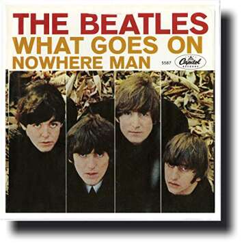 The Beatles Picture Sleeves: Nowhere Man, 1966 Rare USA Mono ORIGINAL NEW Old Store Stock 1st Pressing PS, Near MINT! Capitol Records 5587 (SIDE 2: What Goes On), Includes Letter/Certificate of Authenticity (LOA/COA) by Beatles4me