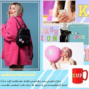 WILLBOND Chenille Letter Patches - Creative Customization Kit