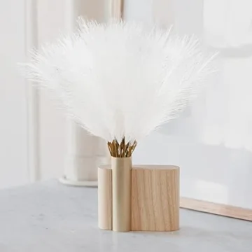 obbsie 50pcs White Faux Pampas Grass for Home Decor