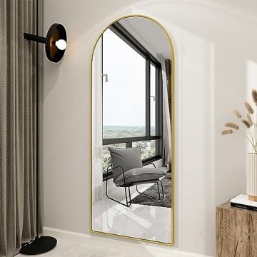Buy BEAUTYPEAK 65" Arch Floor Mirror for Stylish Decor
