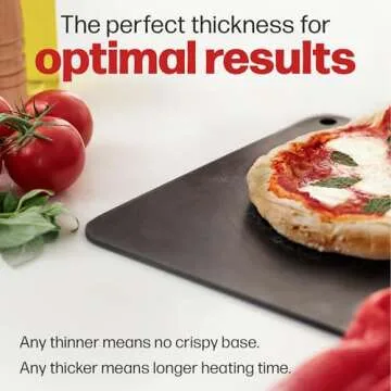 Pizza Steel PRO by Hans Grill | XL (1/4" Thick) Square Conductive Metal Baking Sheet for Cooking Pizzas in Oven and BBQ | Bake and Grill Bread and Calzone