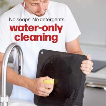 Pizza Steel PRO by Hans Grill | XL (1/4" Thick) Square Conductive Metal Baking Sheet for Cooking Pizzas in Oven and BBQ | Bake and Grill Bread and Calzone