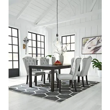 Elegant Jeanette Tufted Dining Chairs Set by Ashley