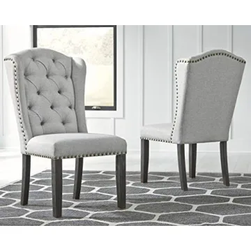 Elegant Jeanette Tufted Dining Chairs Set by Ashley