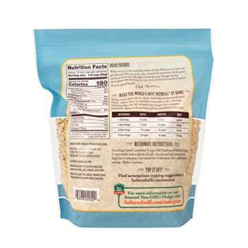 Organic Old Fashioned Rolled Oats - Nutritious Whole Grain Breakfast