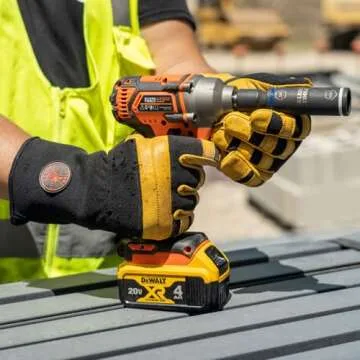 Klein Tools 40084 Durable Soft Leather Lineman Gloves