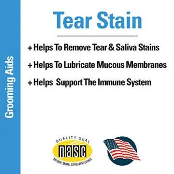 Vet Classics Tear Stain Supplements for Dogs, Cats – Helps to Prevent and Eliminate Tear Stains for Dog, Cat Breeds – Pet Supplement, Pet Immune Support – 65 Soft Chews