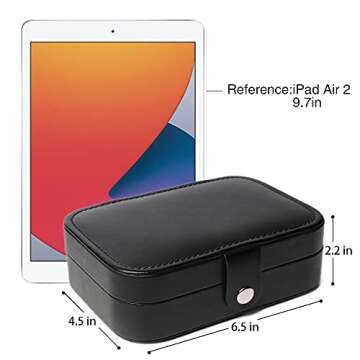 Elegant Travel Jewelry Case Gift for Women and Girls