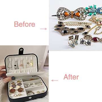 Elegant Travel Jewelry Case Gift for Women and Girls