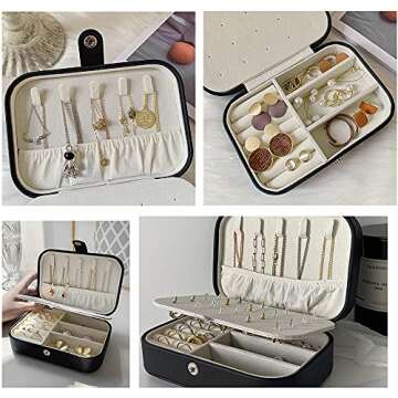 Elegant Travel Jewelry Case Gift for Women and Girls
