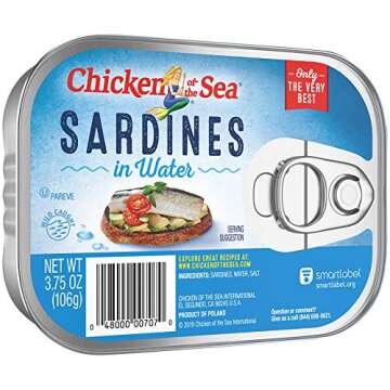 Chicken of the Sea Sardines - Nutritious Wild Caught Canned Fish