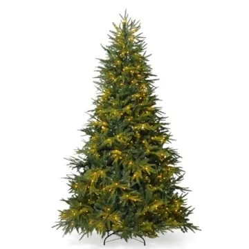 CAPHAUS 7.5 Feet Premium Pre-lit Christmas Tree for Elegant Holiday Decor