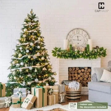 CAPHAUS 7.5ft Pre-lit Fraser Fir Christmas Tree