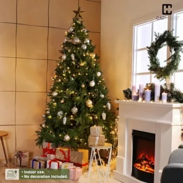 CAPHAUS 7.5ft Pre-lit Fraser Fir Christmas Tree