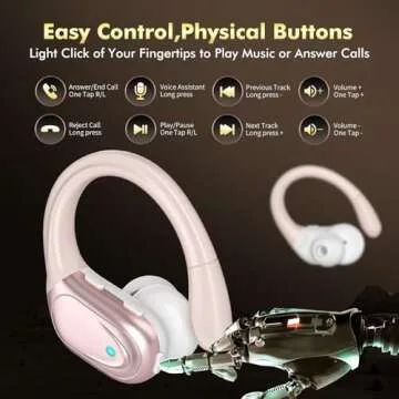 Bcaikair Wireless Earbuds with Noise Canceling Features