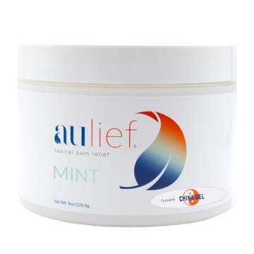Aulief Topical Pain Relief Cream by China-Gel - Fast Relief for Neck, Back, and Joint Pain, 8 oz Jar