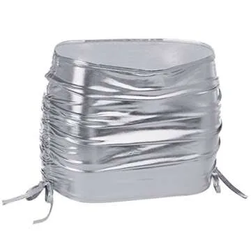 Women's Metallic Mini Skirt for Nights Out and Parties