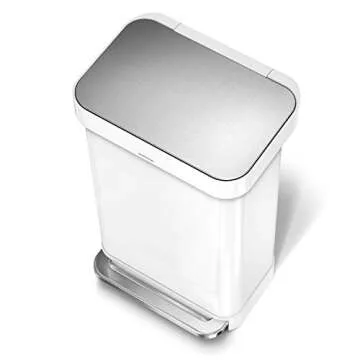 simplehuman Touchless Kitchen Trash Can, 45 Liter, Stylish & Practical