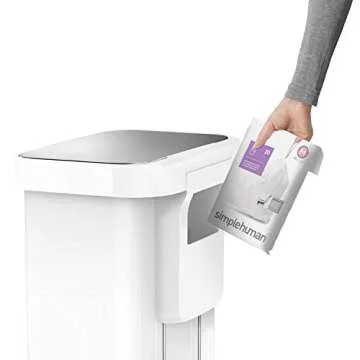 simplehuman Touchless Kitchen Trash Can, 45 Liter, Stylish & Practical