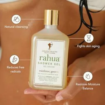 Rahua Shower Gel 9.3 Fl Oz, Natural Body Wash Soap Made with Plant Based Organic Ingredients, Vanill...