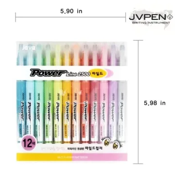 Mild Color Highlighter Set - Versatile 12 Pack for All