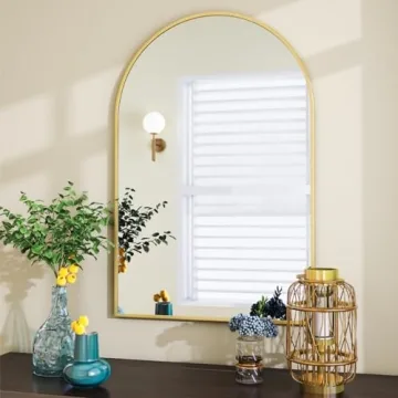 VooBang Arched Wall Mirror - Stylish Gold Design 24x36