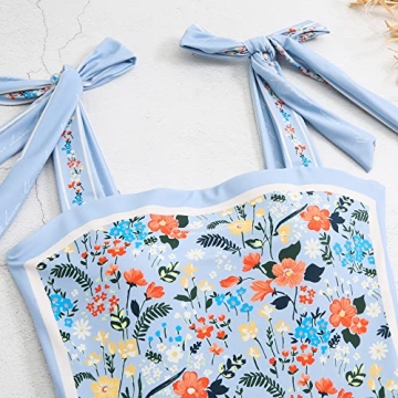 Stylish Reversible Floral One Piece Swimsuit for Women