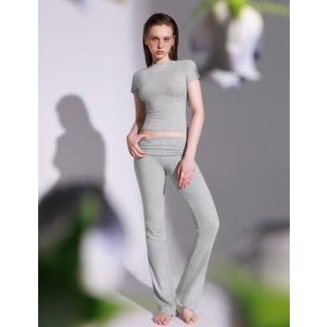 PUMIEY Women's Stretchy Lounge Set Comfort & Style