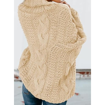 Charming Dokotoo Chunky Cable-Knit Sweater for Women