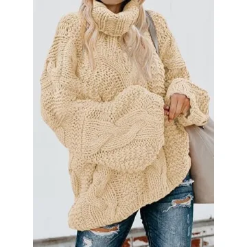 Charming Dokotoo Chunky Cable-Knit Sweater for Women