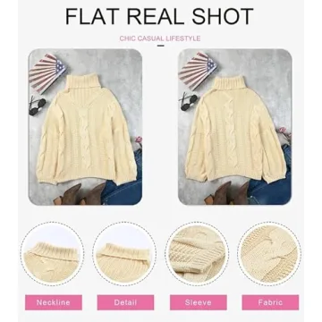 Charming Dokotoo Chunky Cable-Knit Sweater for Women