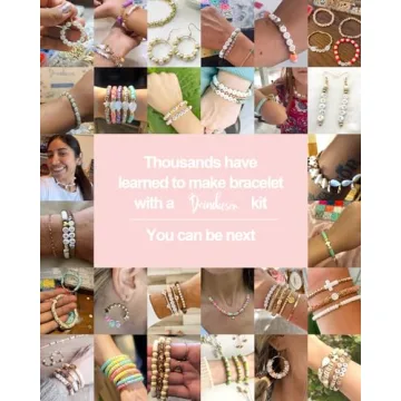 Deinduser Bracelet Kit - 7200 Pcs Colorful Beads Set