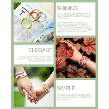 Deinduser Bracelet Kit - 7200 Pcs Colorful Beads Set