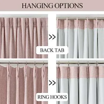 Vision Home Pink Full Blackout Curtains Pinch Pleated Room Darkening Window Panels 102 inch for Girls Bedroom Living Room Thermal Insulated Pinch Pleat Pink Drapes with Hooks Back Tab 40" Wx102 Lx2