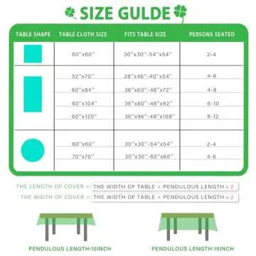 Stylish BOTB LIHM Ramadan Tablecloth - Washable, Round 60x60 Inch