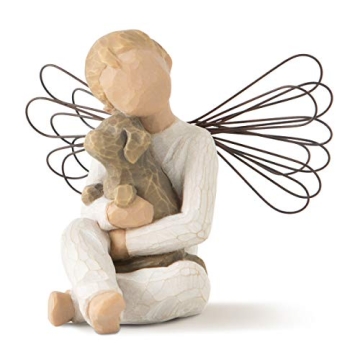 Willow Tree Angel of Comfort – Hand-Painted Figurine for Pet Lovers