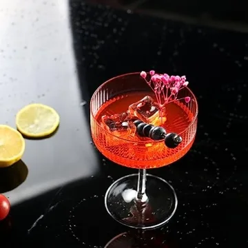 AOROTOE Vintage Cocktail Glasses Set for Elegant Drinking