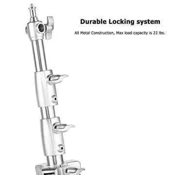 Selens Stainless Steel Heavy Duty Light Stand, 9ft/2.8m Spring-Cushioned Tripod Stand with 1/4 & 3/8" Adapter Compatible with Photo Studio Reflector, Light, Softbox, Umbrella - 2 Packs