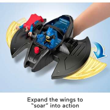 Fisher-Price Imaginext DC Super Friends Batman Toy, Ultimate Headquarters Playset 2-Ft Tall, Lights Sounds & 10 Pieces for Kids Ages 3+ Years