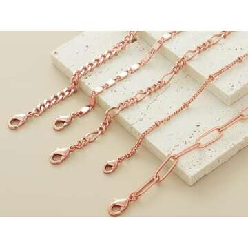 Gokeey Gold Chain Bracelet Set for Women Adjustable Gift