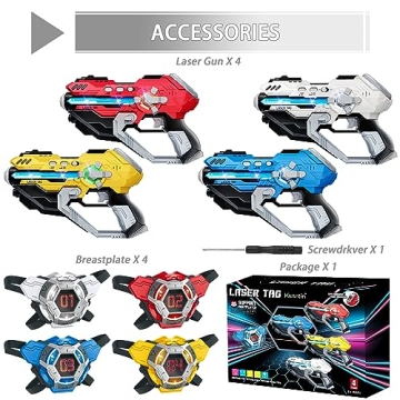 Kusntin Laser Tag Set with Digital Score Display for Kids