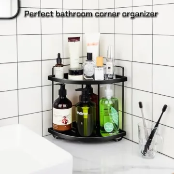 Niluks 2 Tier Metal Counter Organizer for Small Spaces