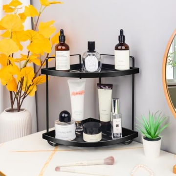 Niluks 2 Tier Metal Counter Organizer for Small Spaces