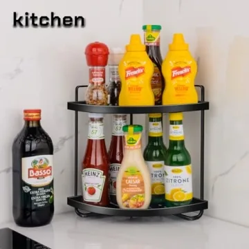 Niluks 2 Tier Metal Counter Organizer for Small Spaces