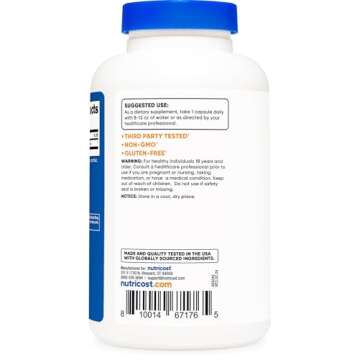 Nutricost Inositol Capsules - 500mg, 240 Veggie Capsules