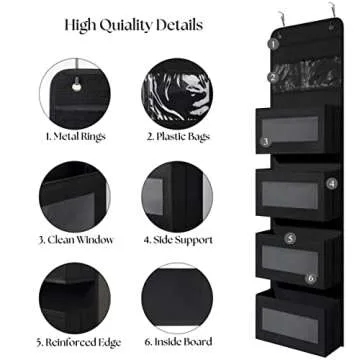 Large Capacity Over Door Organizer - Versatile Storage Solution
